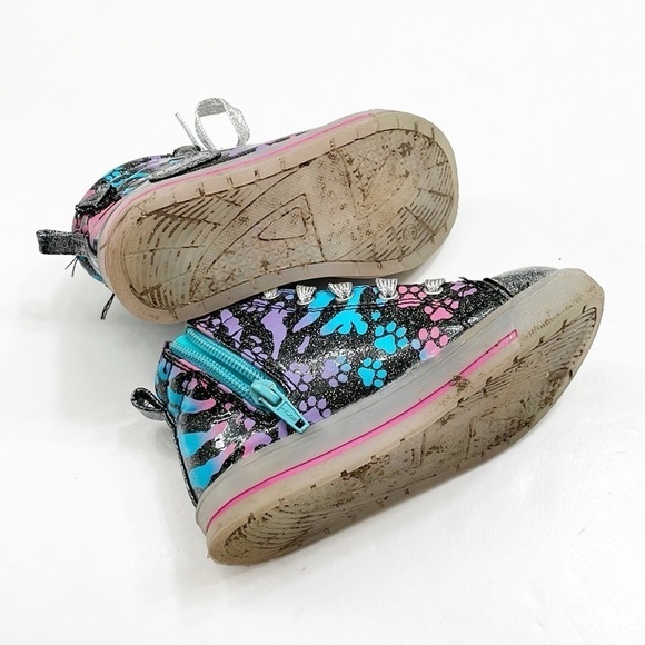 Athletic Works animal print toddler girls light up sneakers - Picture 8 of 8